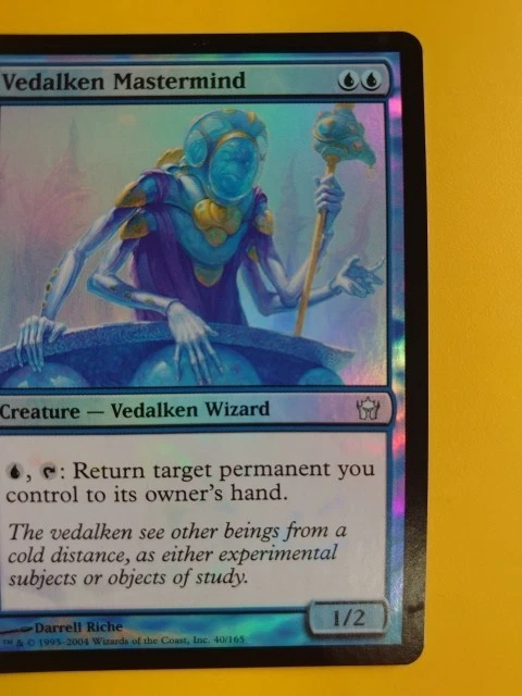 Vedalken Mastermind. FOIL Wizard  Fifth Dawn. VG Magic the Gathering Card. - Image 2 of 4