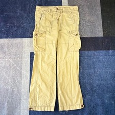 Polo Jeans Co Ralph Lauren Womens Tan Cargo Pants Size 8 Y2K Utility Gorpcore