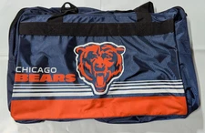 Chicago Bears Duffle Bag Gym Swimming Carry On Travel Luggage NEW Striped