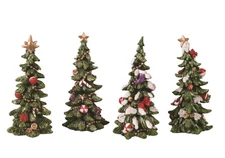 Transpac Christmas Holiday Tree 4 piece Set X0269