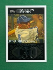 2007 Topps Baseball Josh Gibson Home Run History Home Run #130 #JG20 Josh Gibson
