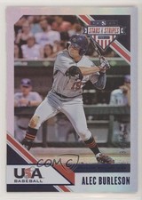 2020 USA Baseball Stars & Stripes Longevity Sapphire 34/49 Alec Burleson #20 i4v