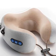 Portable Neck and Shoulder Massager Pillow   Deep Tissue Shiatsu Kneading Massag