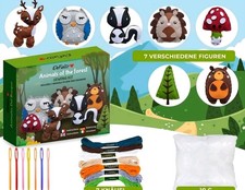 DeFieltro Sewing Kit ANIMALS OF THE FOREST for Kids - 7 PROJECTS  FREE SHIP  