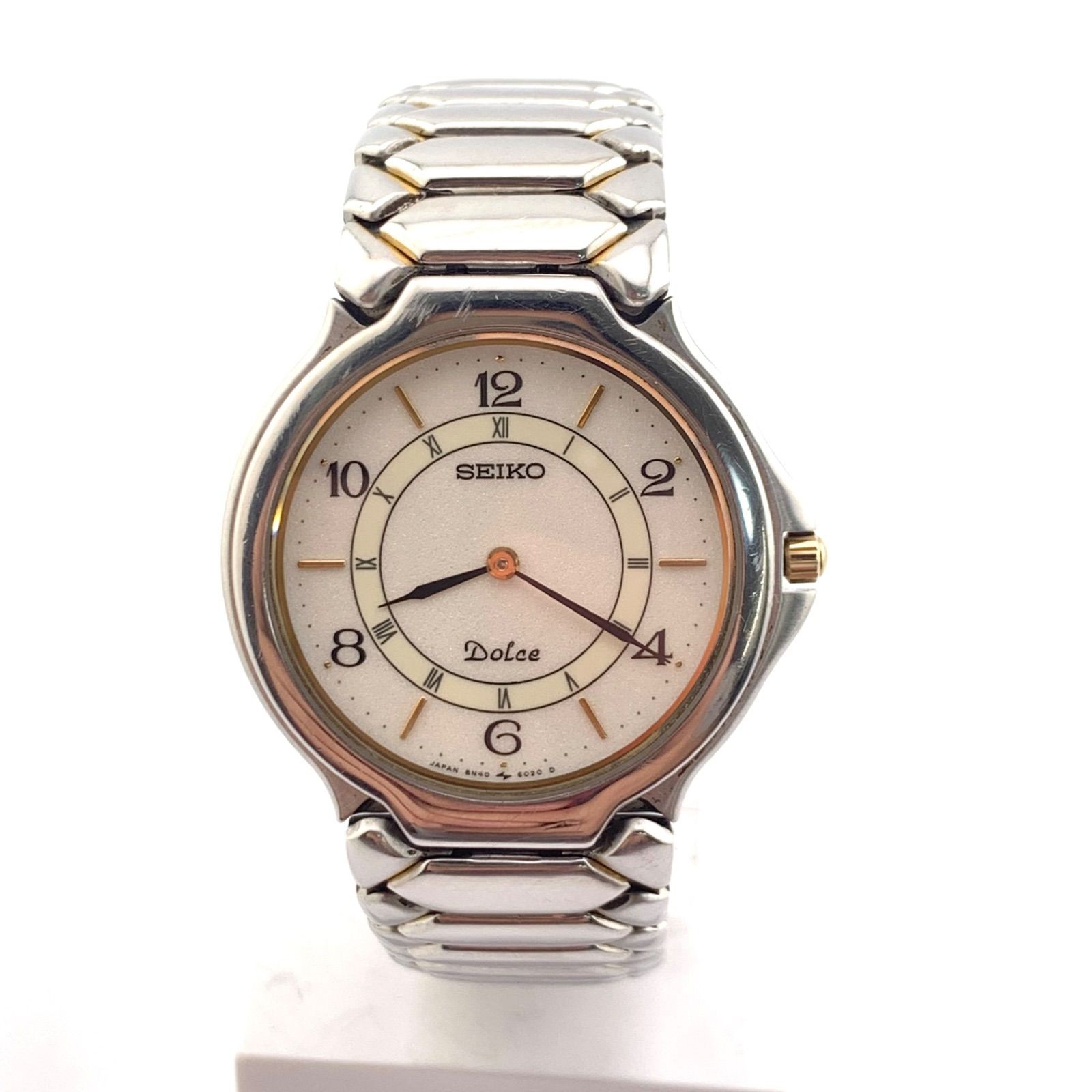 Resistant 8N40-6020 10 Quartz Water Dolce SEIKO Watch ATM Dial White - VintageWatches.PK Resistant 8N40-6020 10 Quartz Water Dolce SEIKO Watch ATM Dial White - vintagewatches.pk