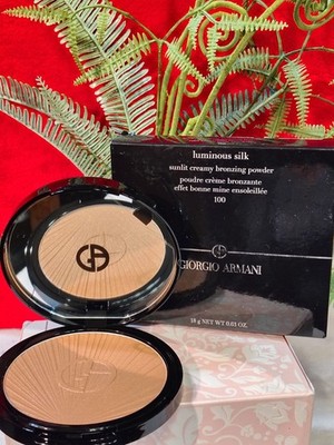 GIORGIO ARMANI Luminous Silk Sunlit Creamy Bronzing Powder #100 ( SEE DETAILS )