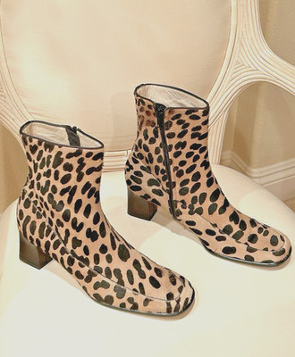 ESCADA ORIGINAL!!  Leopard Escada Boots. Never Worn! Size 8 B. Great Buy!!