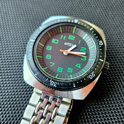 Emes vintage diver manual wind