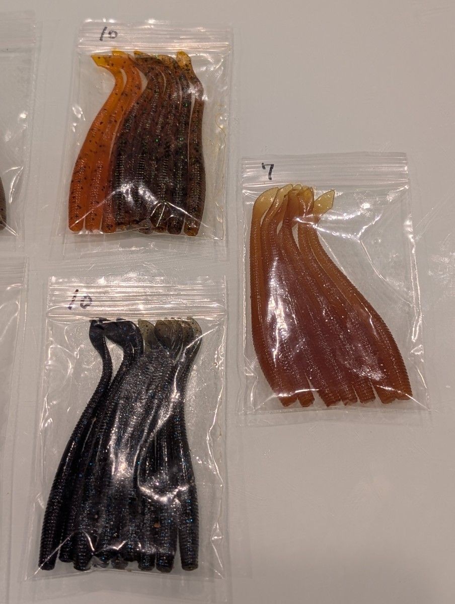 Gary Yamamoto Cut Tail Worm 4 inch 76 set ② Lure Worm - Image 4