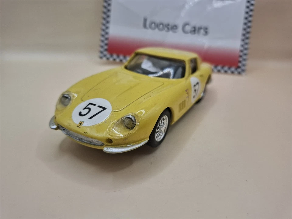 Slot Car Scalextric Ferrari 275 Yellow Scratch Built Body Chassis 1:32 Racing - Image 4 of 4