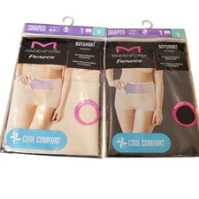 Maidenform Shapewear Womens Size Small Lot 2 Boyshort Firm Control Cooling NEW