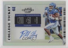 2019 Panini Contenders Draft Picks Optic Prizm Darrell Henderson #124 Auto 0t7