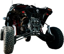 TRINITY RACING TR-4187S-SS Exhaust Slip-On Mufflers - Center Exit - Maverick R