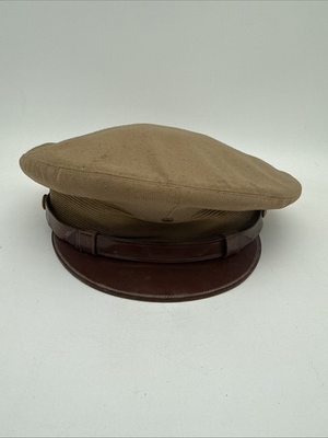 #ad US World War II Army Enlisted Dress Hat Washer Brothers Missing Emblem $66.49