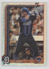 2025 Topps Chrome Logofractor Edition Jace Jung #225 18ye