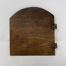 CP98 Clock Wooden Back Door Made In Canada Used PREOWNED