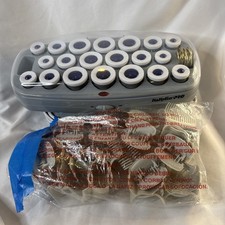 Babyliss Pro Ceramic Hot Hair Rollers 20 Flocked Curlers BABCHV21 w/clips TESTED