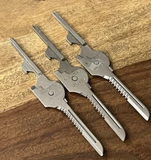 6 In 1 Utili-Key Swiss+Tech Multi Tool Keychain Knife Screwdriver Camp(Lot Of 3)