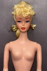 Vintage Barbie Doll Lemon Blonde Ponytail #4 OOAK REROOT REPAINT Solid Body