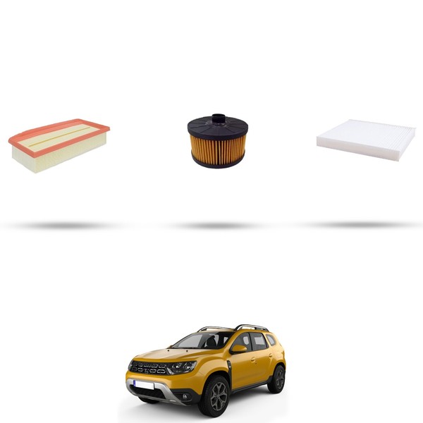Hoffcar Wartungsset - 3 Filter FüR Dacia Duster II 1.0 TCE LGP 67KW Ab 2021-image
