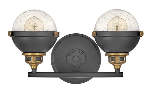 Hinkley Fletcher 8 3/4" High Black 2-Light Wall Sconce - Picture 5 of 7