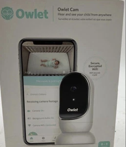 Owlet Cam Wi-Fi Baby Monitor Camera, Owlet App, 1080p HD, Night Vision, Audio