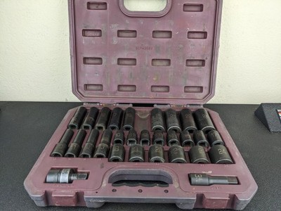 #bo053 MATCO SCPM306V  1/2'' METRIC 6-PT ADV SHALLOW & DEEP IMPACT SOCKET SET