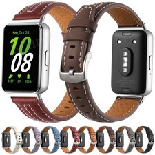 Leather Watch Band Strap For Samsung Galaxy Fit 3 SM-R390 Replacement Wristband