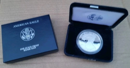 2006-W American Silver Eagle PROOF 1 Oz Silver - Coin & Box Untouched!!