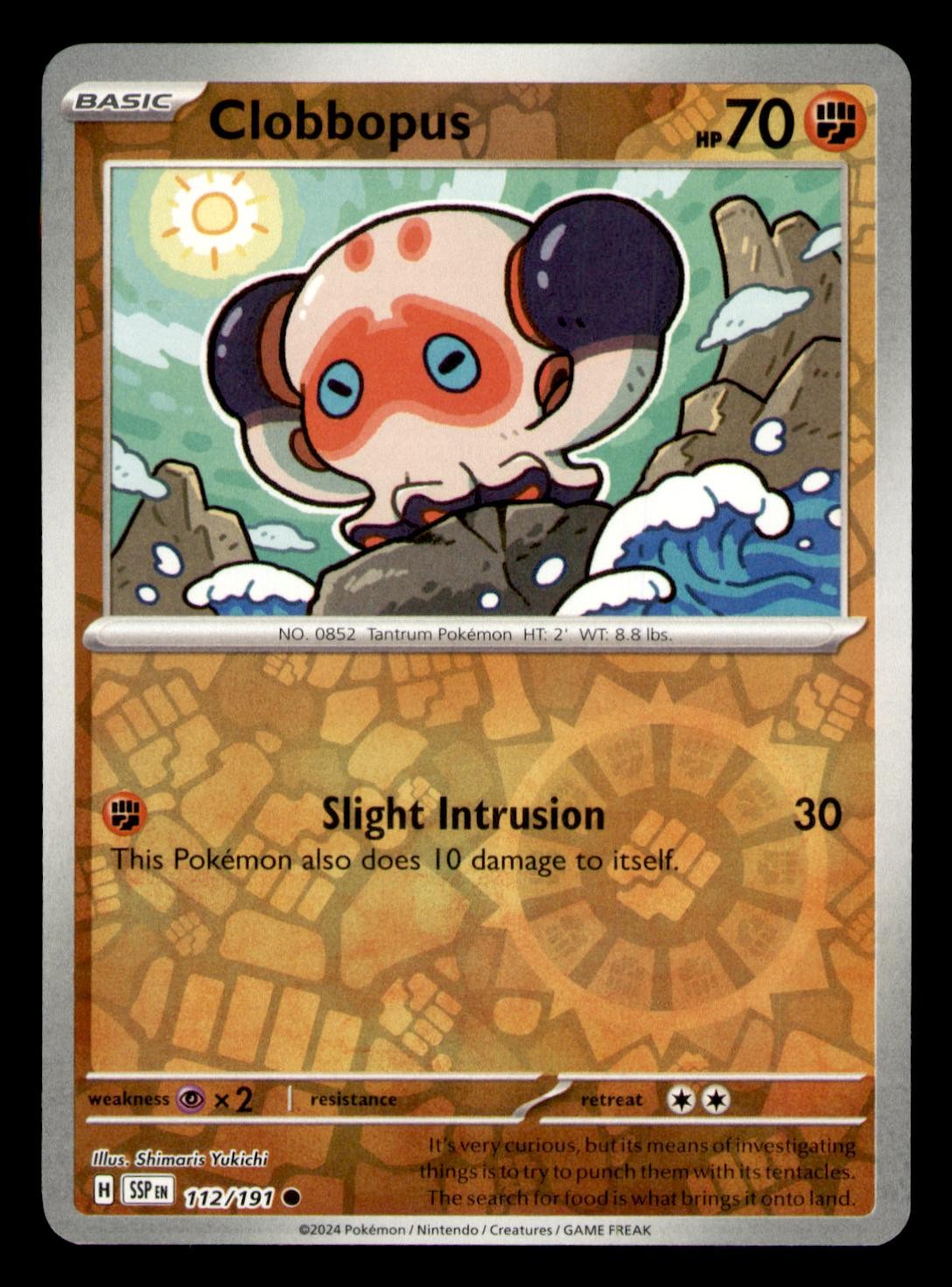 Clobbopus 112/191 Common Surging Sparks Pokemon Reverse Holo Near Mint