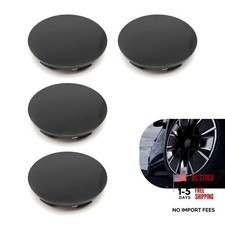Wheel Center Caps, 2.32" OD 2.01" ID Snap-in Plastic Wheel Center 4 PCS Black