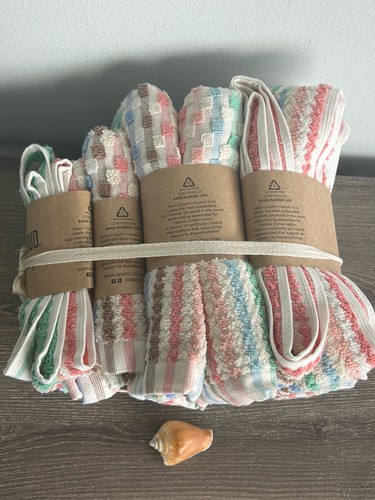 Sabbia Nuvola Set 4pz Asciugamani/Bagno 100% Cotone Biologico Turco Nuovi! - Foto 2 di 13