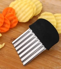 Stainless Steel Potato Wavy Cutter Chopper Vegetable Fruit Slicer Kitchen Tools