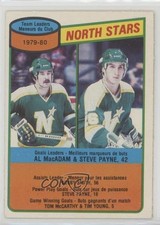 1980 O-Pee-Chee Team Checklist Minnesota North Stars Al MacAdam Steve Payne 0m8e