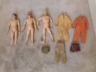 3 VTG 1964 Hasbro GI JOE Action Team Figures & Outfits Astronaut Fuzzy Talking