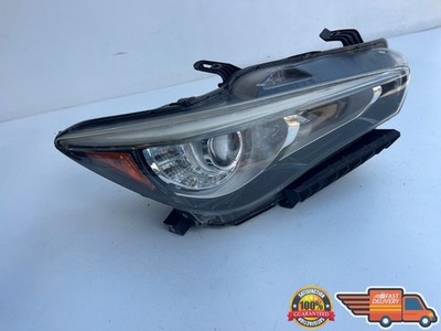 2014-2019 INFINITI Q50 RIGHT SIDE HEADLIGHT LED WITHOUT AFS 26010-4HB1B OEM