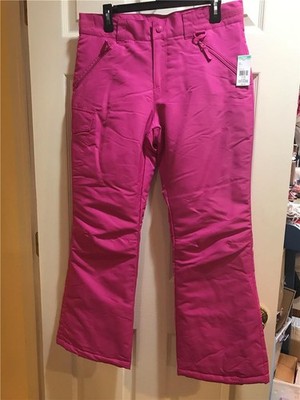 Sears Pink Pull on Zipper Snow Ski Pants 14/16 NWT