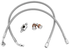 Goodridge Econoline Brake Line Kit Rear w/Chrome Ends #HD8240-A Harley Davidson