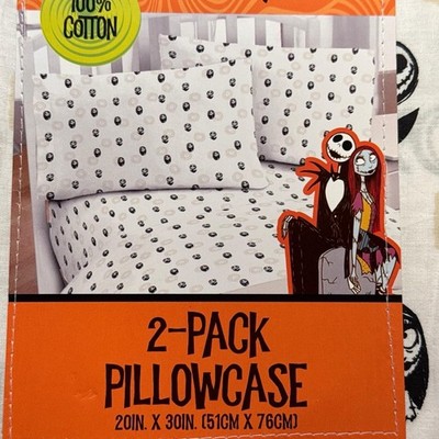 Nightmare Before Christmas Pillowcase Set - 2 Pieces- 100% Cotton