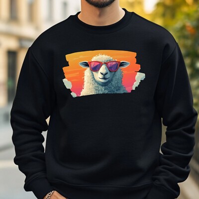 Sheep With Glasses Sweatshirt Cosy And Perfect For Any Occasion S To 4XL