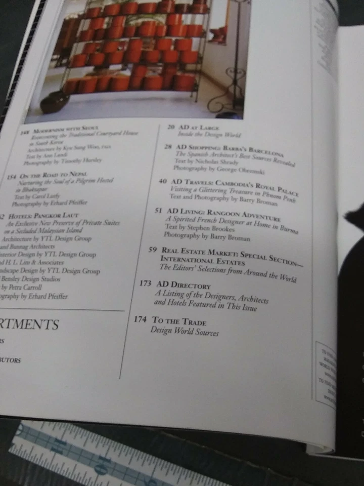 ARCHITECTURAL DIGEST Magazine, August, 2000, SPECIAL ISSUE: EXOTIC HOMES, IXTAPA - Image 3 of 4