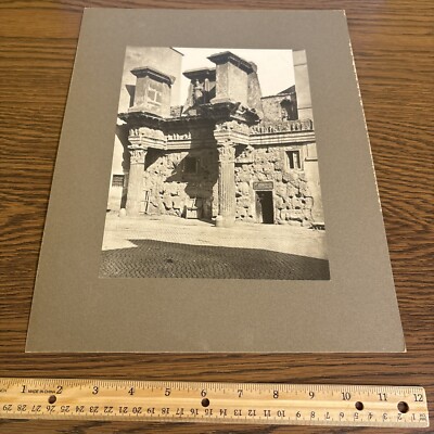 Vintage Temple of Minerva Medica Ex Rome Mounted Roman Architecture Photo