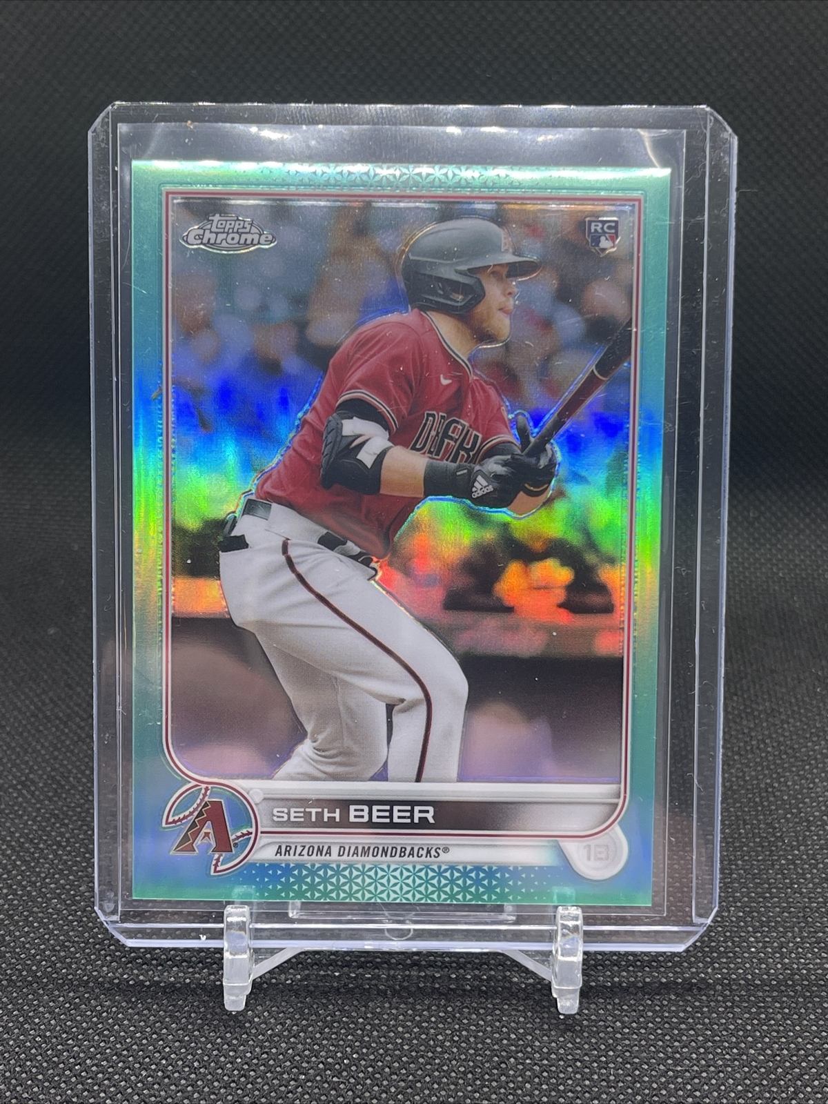 2022 Topps Chrome SETH BEER Aqua Refractor /199 Arizona Diamondbacks RC #186