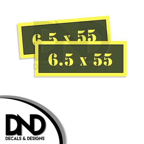 6 5 X 55 Ammo Can Decal Gun Ammunition Box Firearm Gloss Sticker AG 2 6 5 x 55 ammo can decal gun ammunition box firearm gloss sticker ag 2