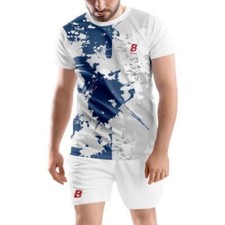 Printed Super Net Comfortable T shirt Shorts Set for Sports Gym