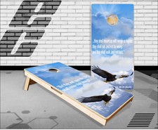 Church Issiah Cornhole Boards Bean Bag Toss Game