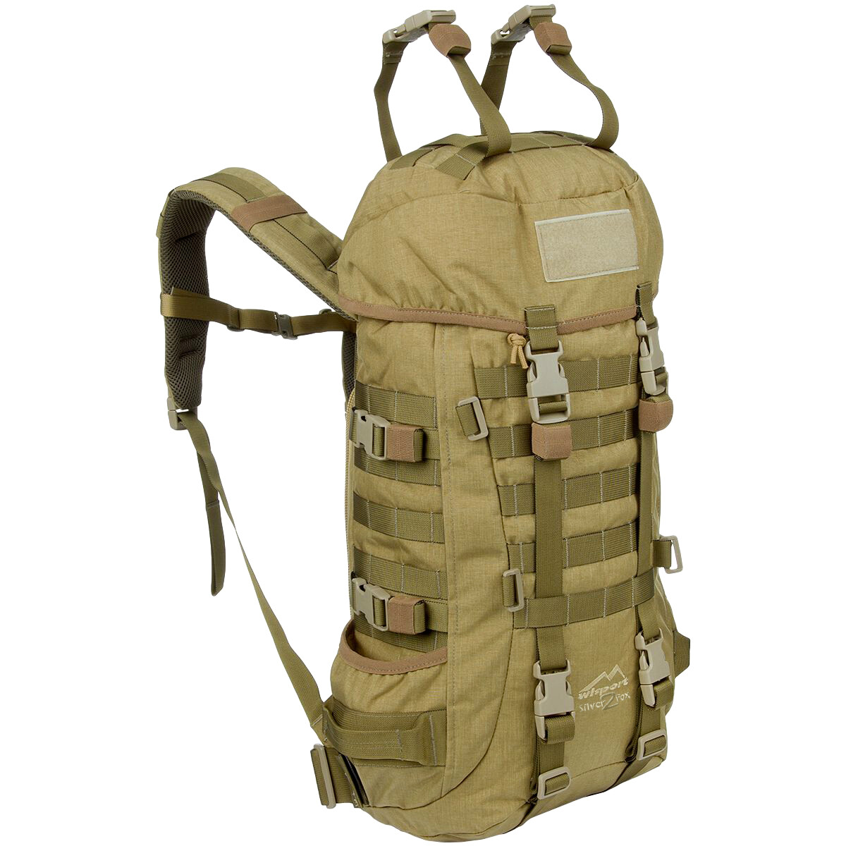 Wisport SilverFox 2 40L Zaino MOLLE Caccia Esercito Softair Idratazione Coyote