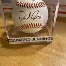 TAMPA RAYS STAR DESMOND JENNINGS SIGNED MiLB BASEBALL PRE ROOKIE
