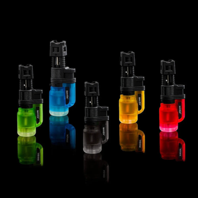 😎💥2 X MAVEN LAYTOP POCKET NEON TORCH LIGHTER ADJUSTABLE FLAME