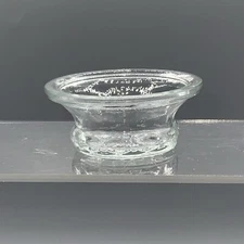 Antique Fluted Glass Salt Cellar Knobbed Collar Flower Base HJ 2616